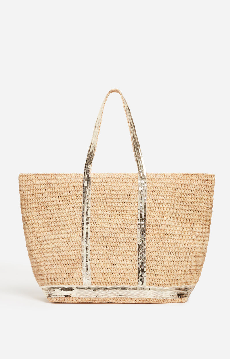 VANESSA BRUNO <br> Sac Cabas <br> Raphia et Or