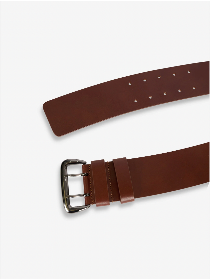 BARBARA BUI <br> Ceinture <br> Cuir Marron