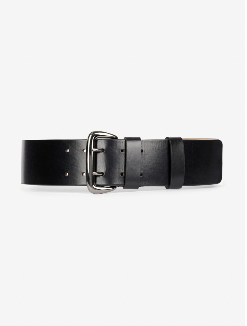 BARBARA BUI <br> Ceinture <br> Cuir Noir