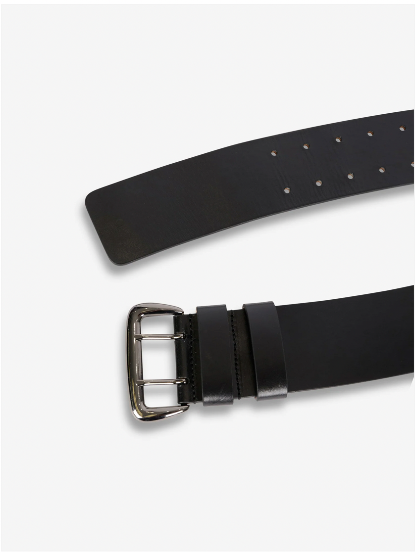 BARBARA BUI <br> Ceinture <br> Cuir Noir