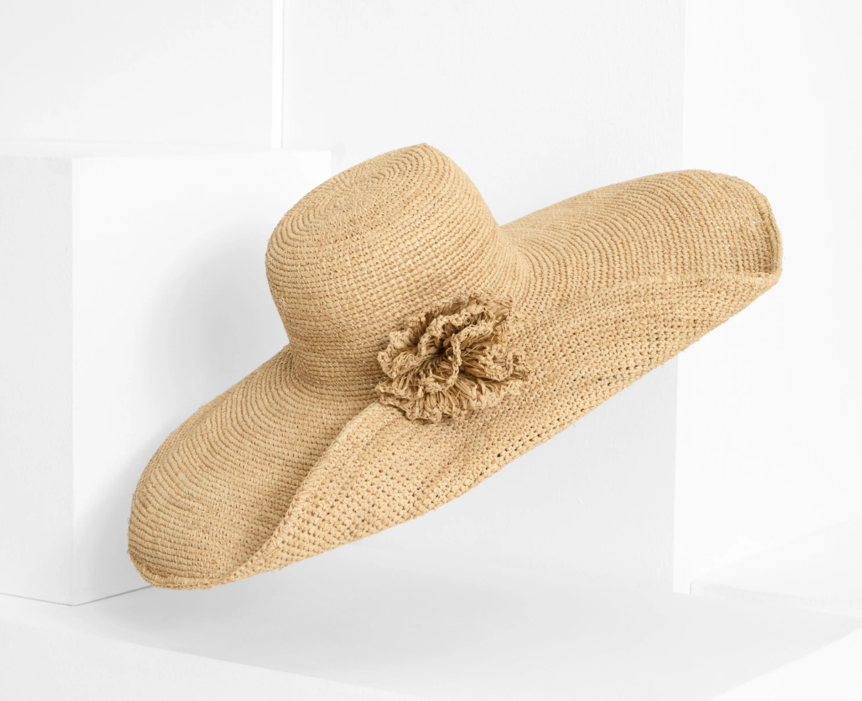IBELIV <br> Chapeau Hera <br> Raphia Tea