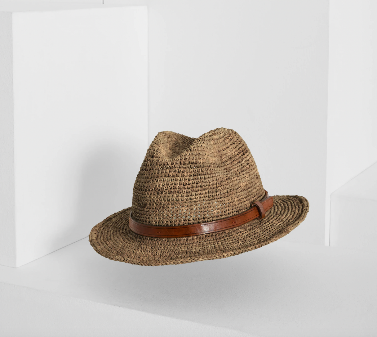 IBELIV <br> Chapeau Lubeman <br> Raphia Black Tea