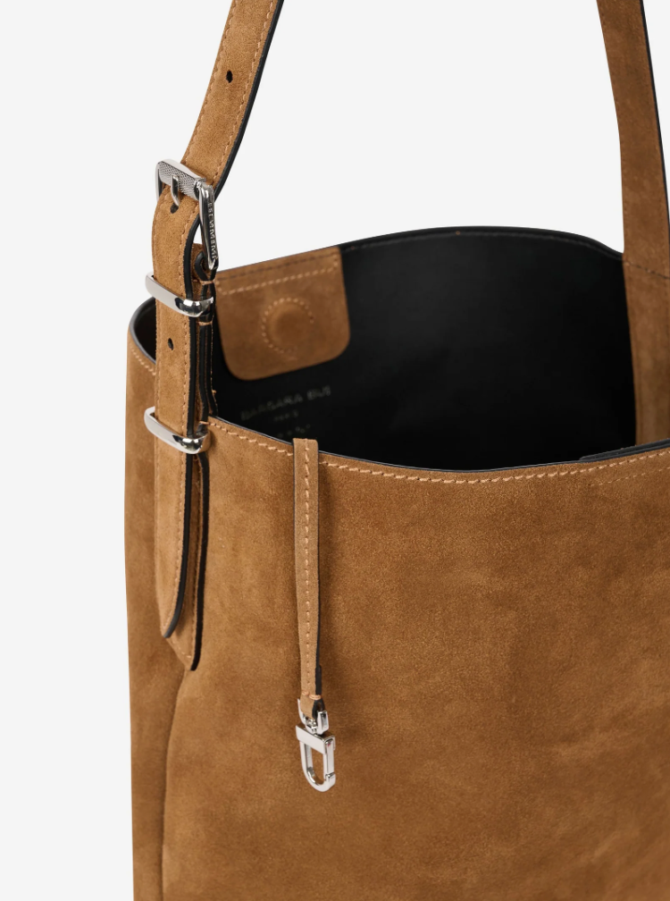 BARBARA BUI <br> Sac Moyen B.Fore <br> Daim Camel