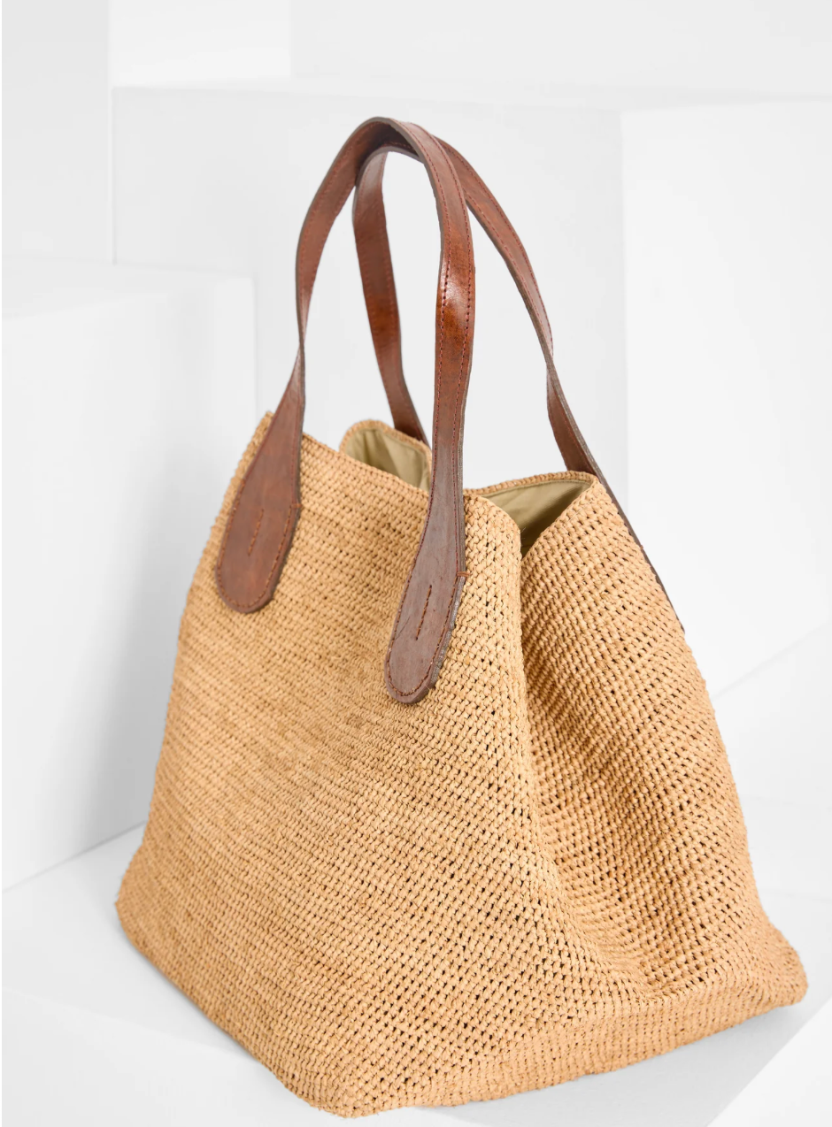 IBELIV <br> Sac cabas Tokyo II <br> Raphia Noir