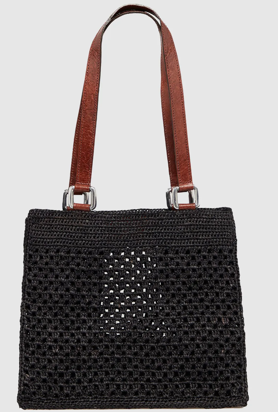 IBELIV <br> Sac Irina <br> Raphia Noir