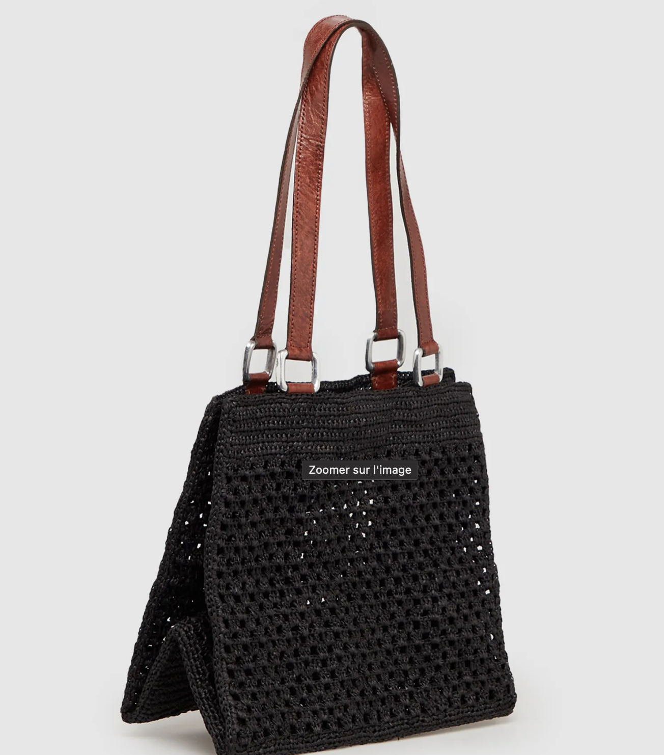 IBELIV <br> Sac Irina <br> Raphia Noir