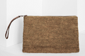 IBELIV <br> Pochette Amphy <br> Raphia Black Tea
