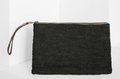 IBELIV <br> Pochette Ampy <br> Raphia Noir