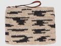 IBELIV <br> Pochette Amphy<br> Raphia Zebra