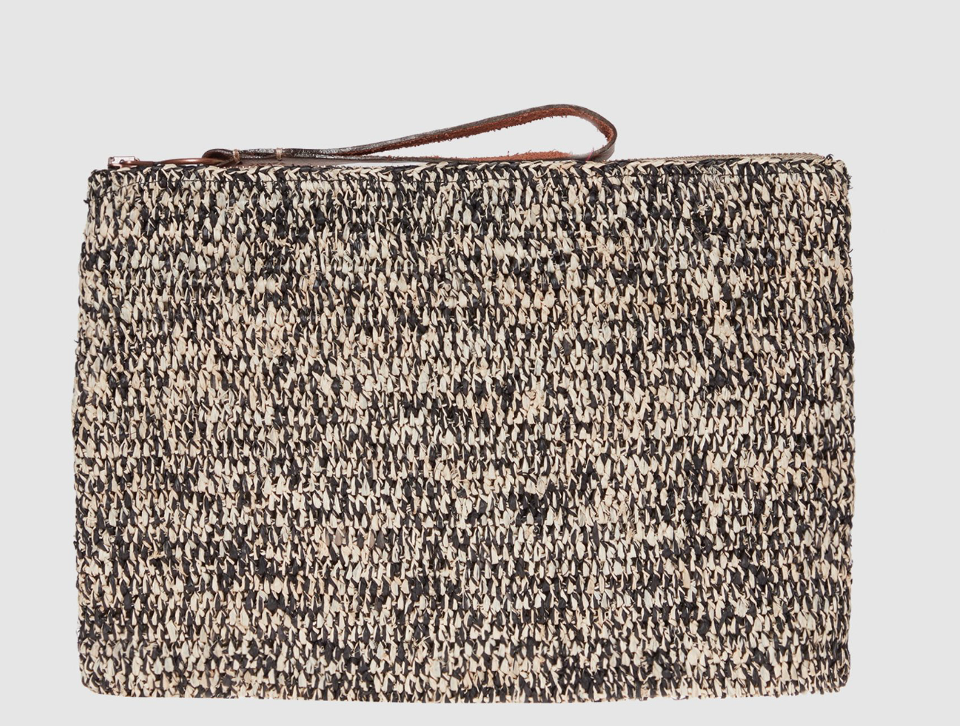 IBELIV <br> Pochette Amphy <br> Raphia Noir