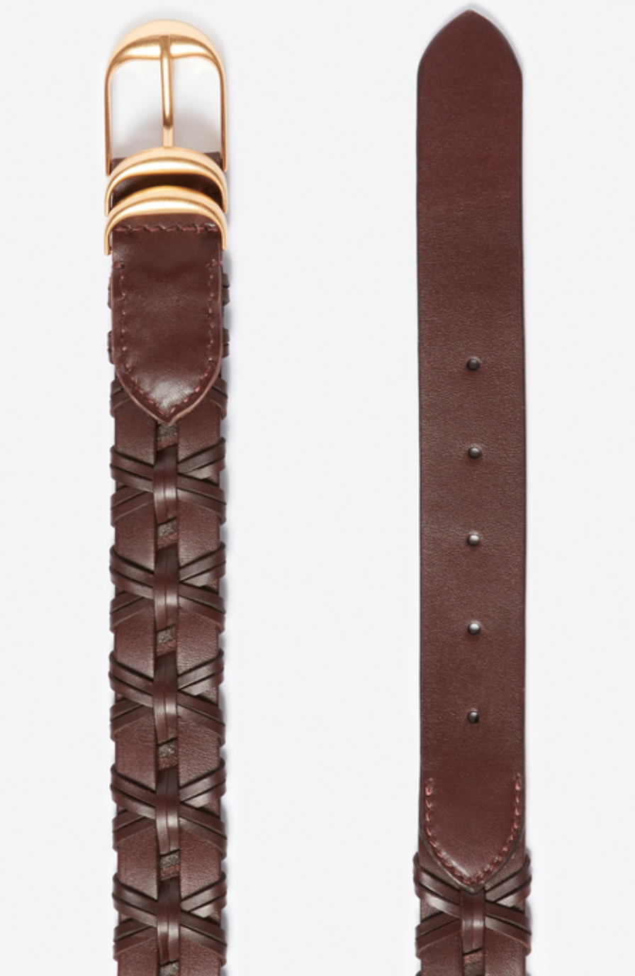 VENESSA BRUNO <br> ceinture <br> Bordeau