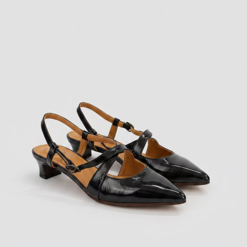 CHIE MIHARA <br> Slingback HASA <br> Noir