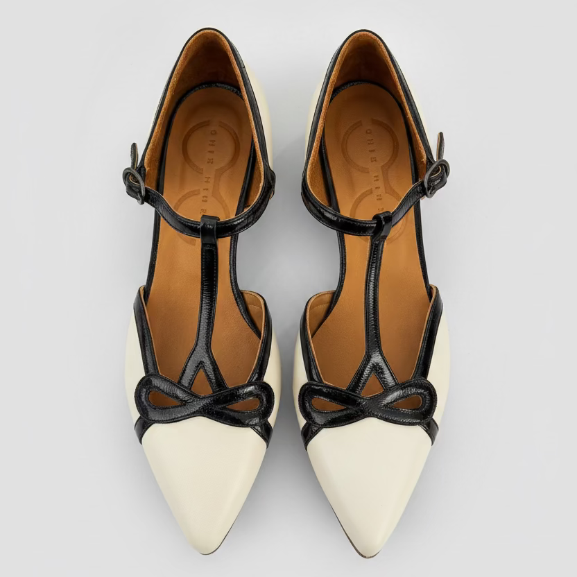 CHIE MIHARA <br> Slingback JANEY <br> Blanc