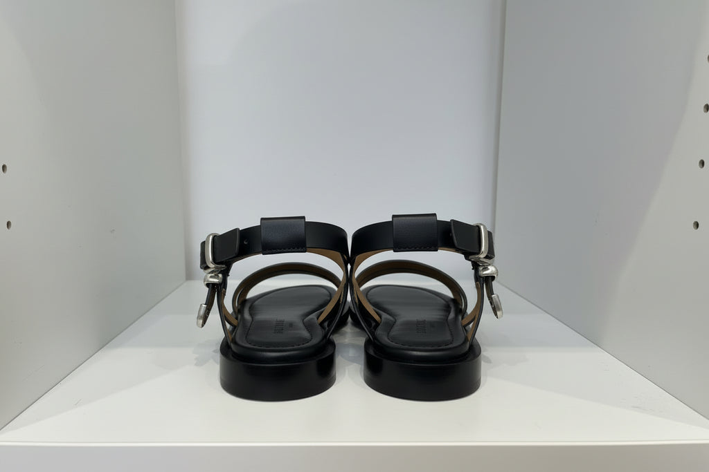 SARTORE <br> Sandale Diver <br> Cuir Noir