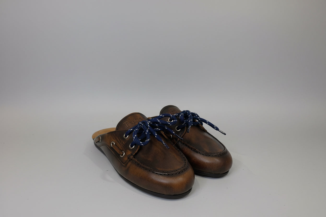 POSA <br> Mule <br> Cuire Marron