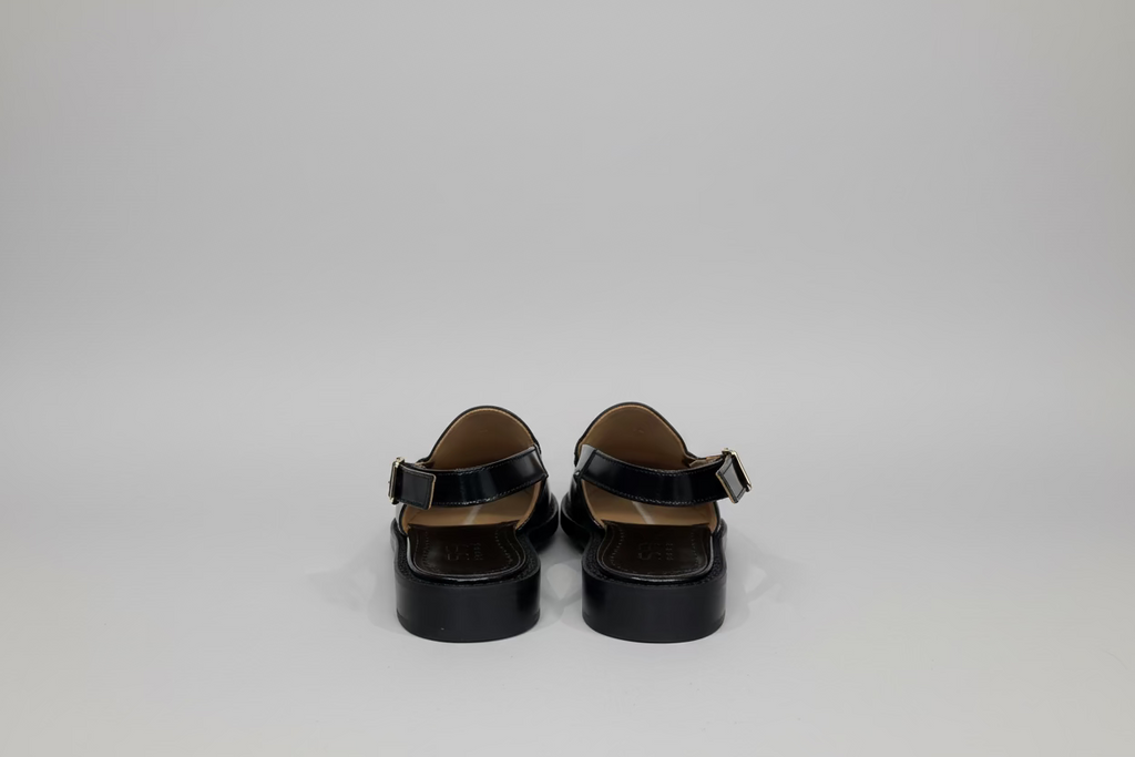 SESA FOOTWEAR <br> Mocassin Charlotte Licorice <br> Cuir Noir