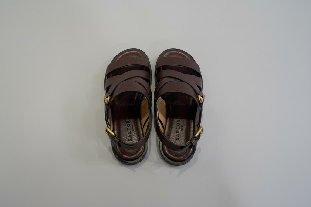 SARTORE <br> Sandale <br> Chocolat