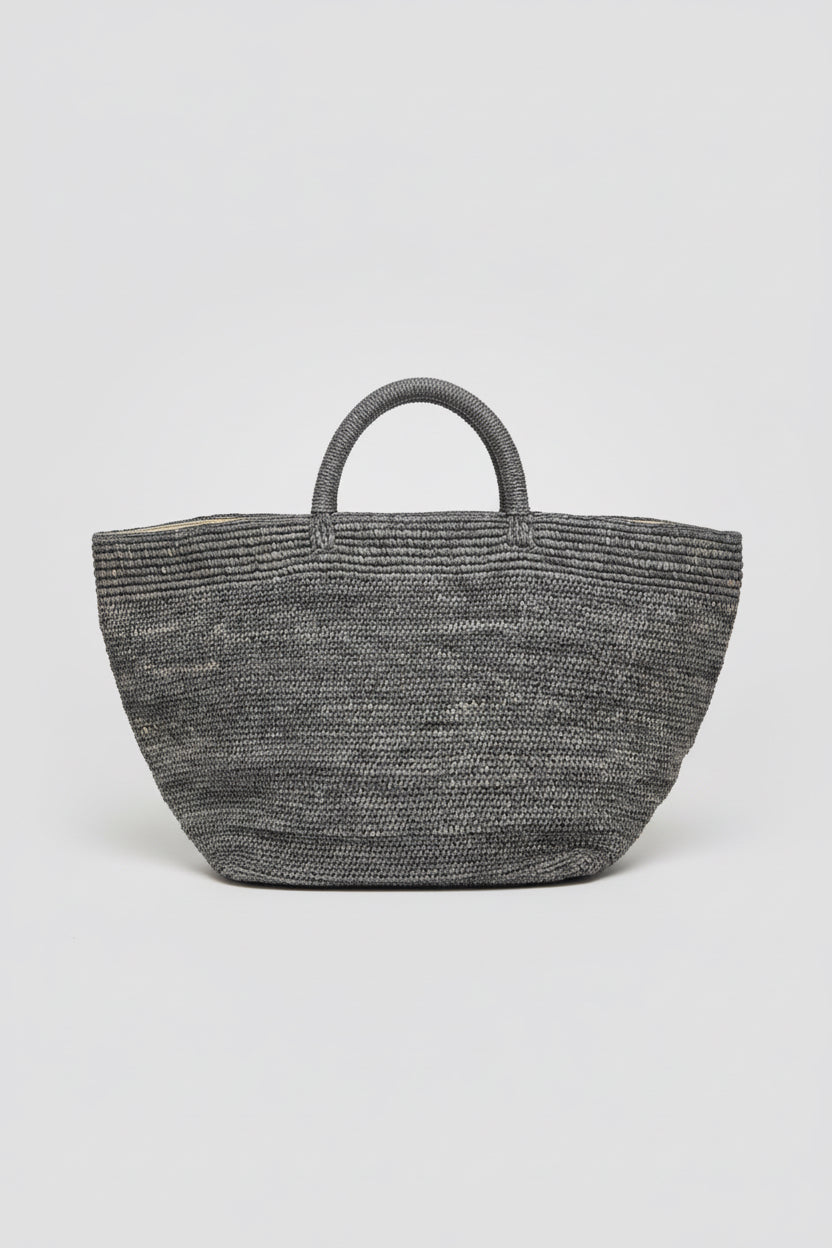 IBELIV <br>Sac Vanilla <br> Raphia Gris