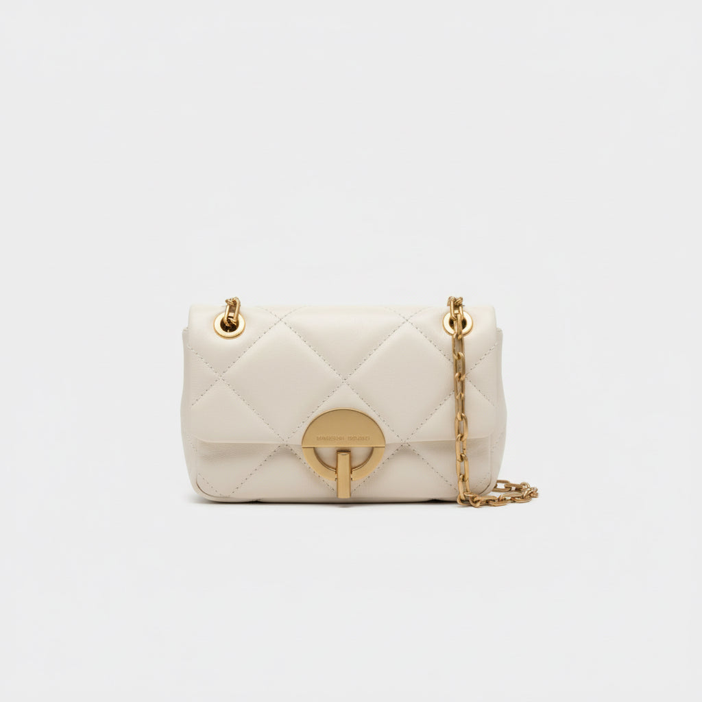 VANESSA BRUNO <br>Sac Moon mini <br> Blanc