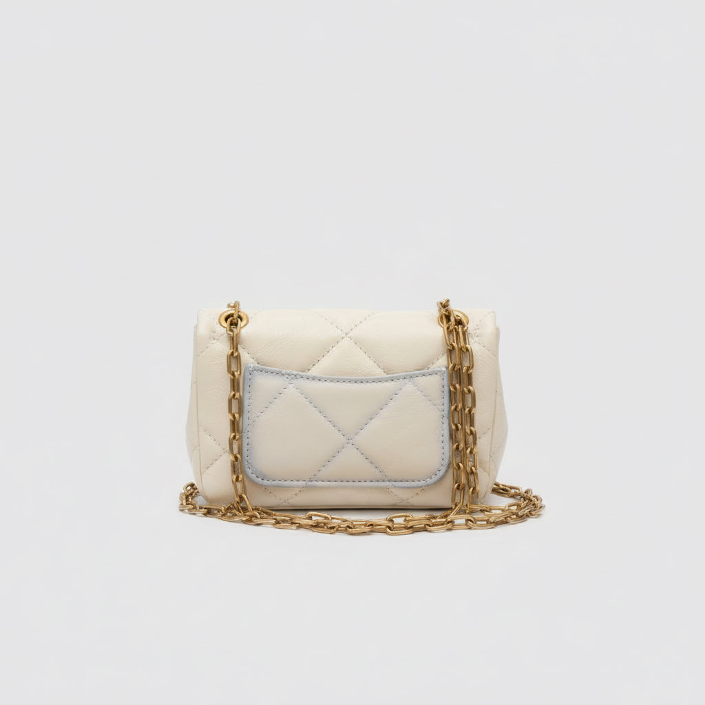 VANESSA BRUNO <br>Sac Moon mini <br> Blanc