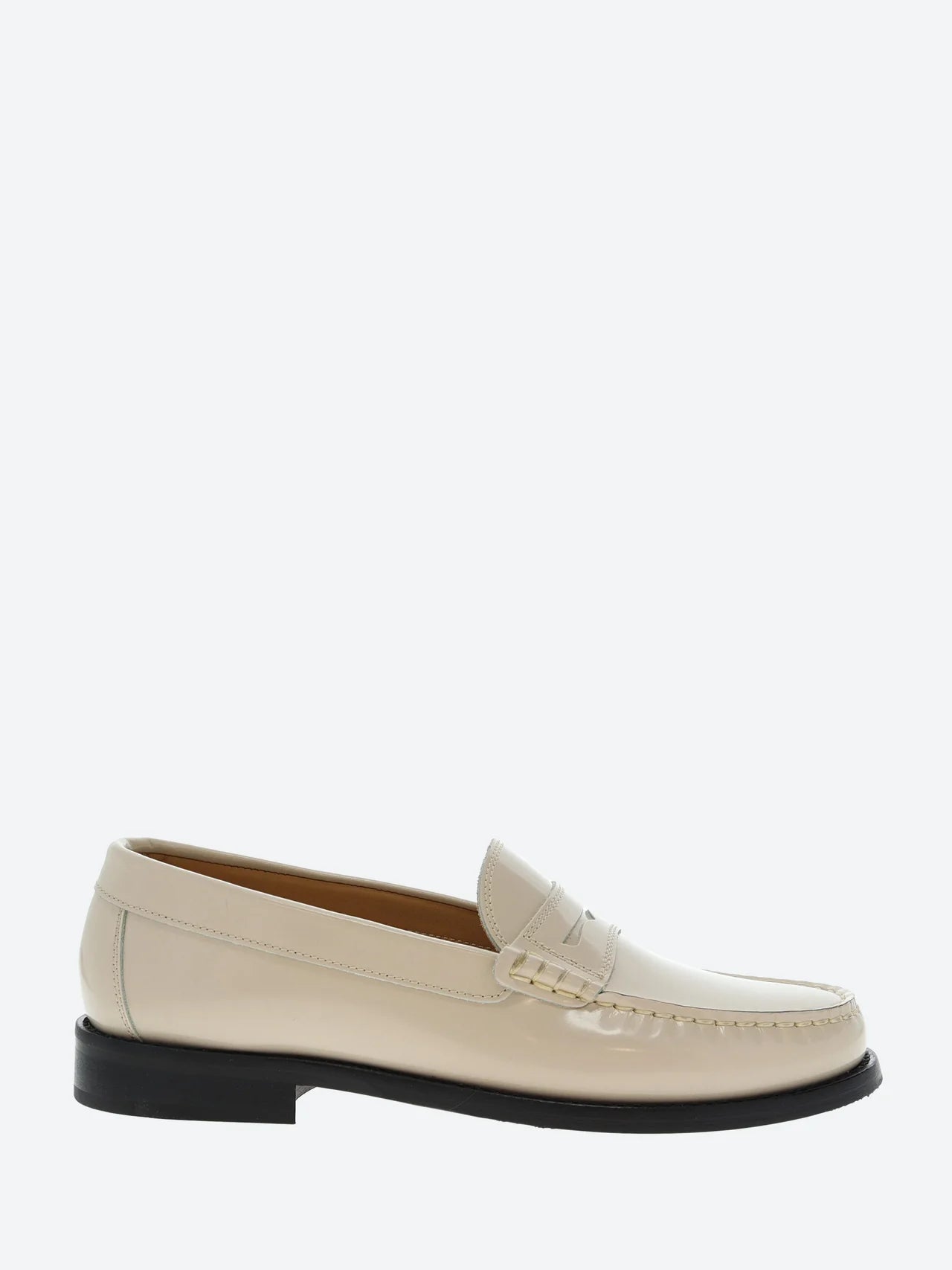 SESA FOOTWEAR <br> Mocassin New York Chalk <br> Cuir Blanc