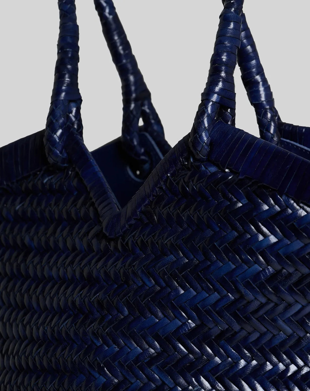 Vipera Crudelia cabas en cuir Night Blue vue détail
