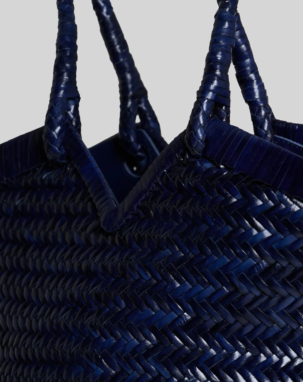 Vipera Crudelia cabas en cuir Night Blue vue détail