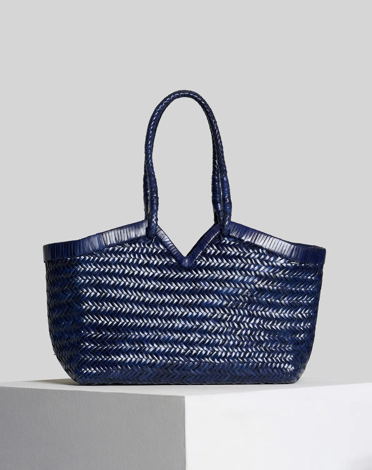 Vipera Crudelia cabas en cuir Night Blue vue arrière