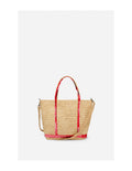 VANESSA BRUNO <br> Sac Cabas mini <br> Raphia et Rose