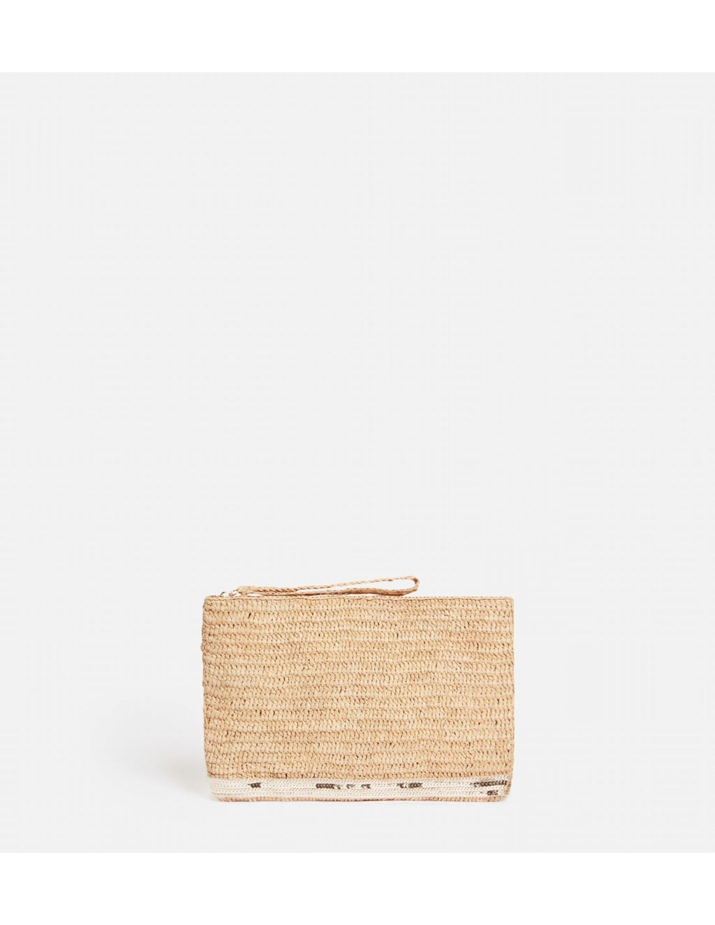 VANESSA BRUNO <br> Pochette <br> Raphia et Or