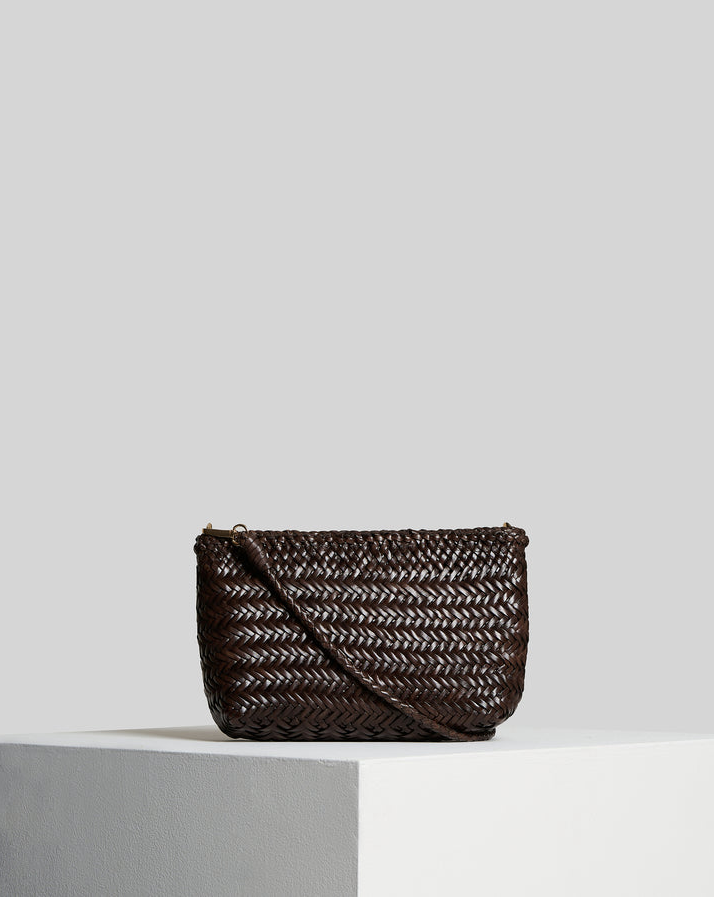 Sac VIPERA Goya en cuir chocolat - vue arrière