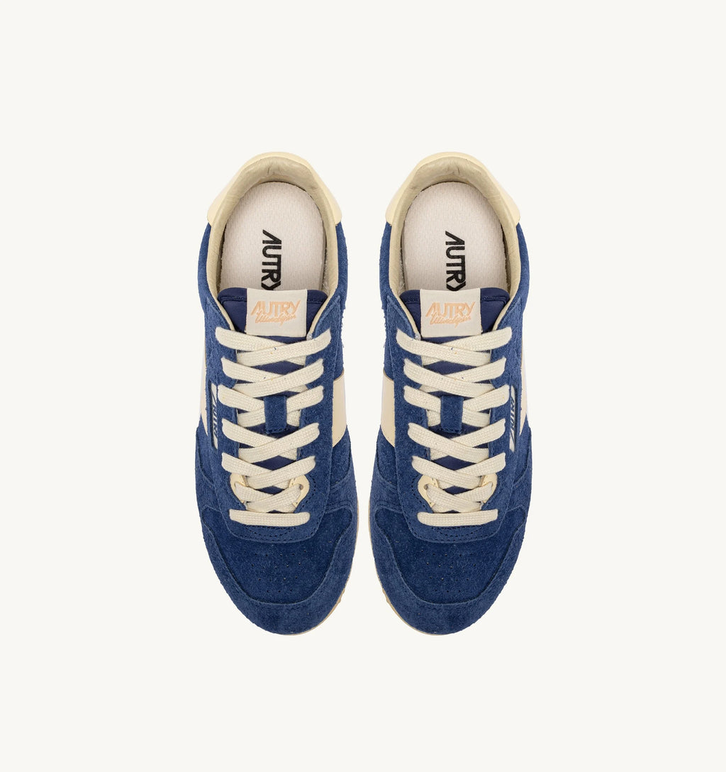 AUTRY <br> Basket Windspin<br> Daim et Cuir Infini et Rutabaga