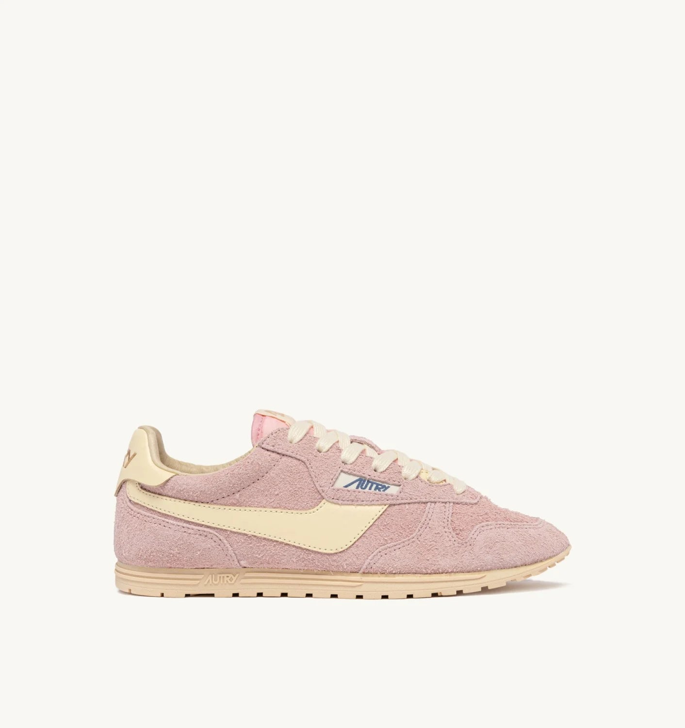 AUTRY <br> Basket Windspin <br> Cuir et Daim Rosemary et Rutabaga