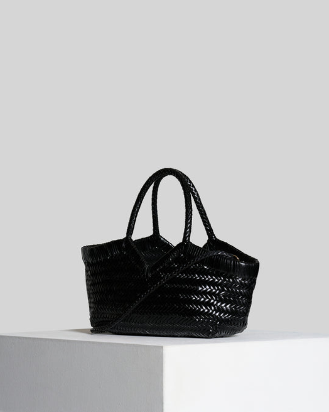 Sac Vipera Monet en cuir noir – vue arrière