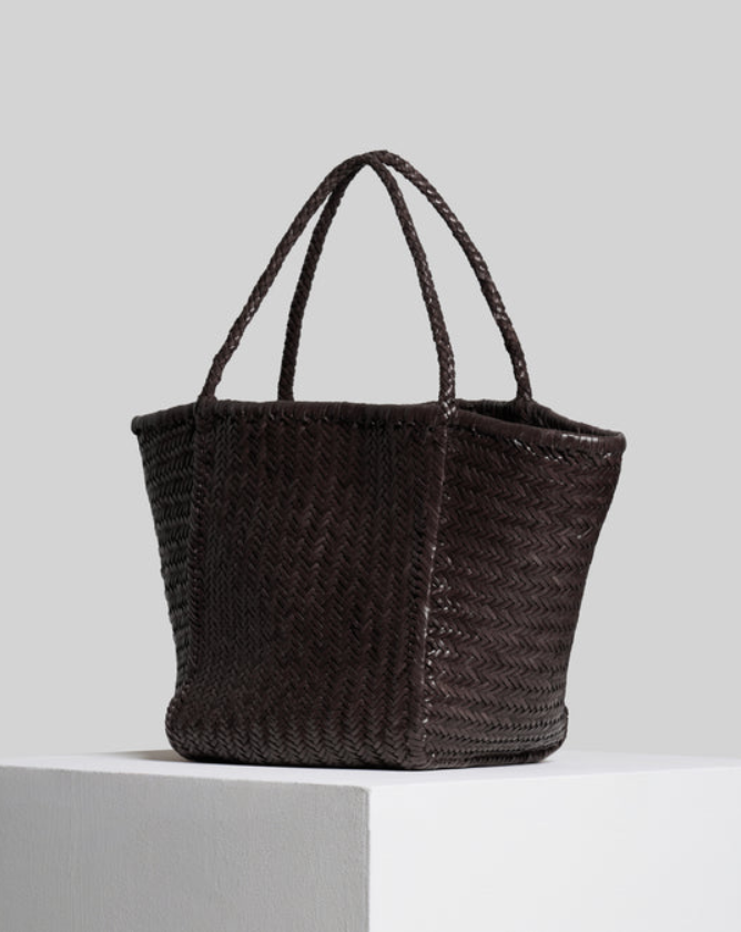 Sac Vipera Rubens en cuir chocolat – vue arrière